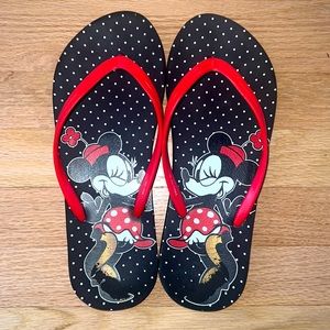 Disney Brand mini mouse flip flops